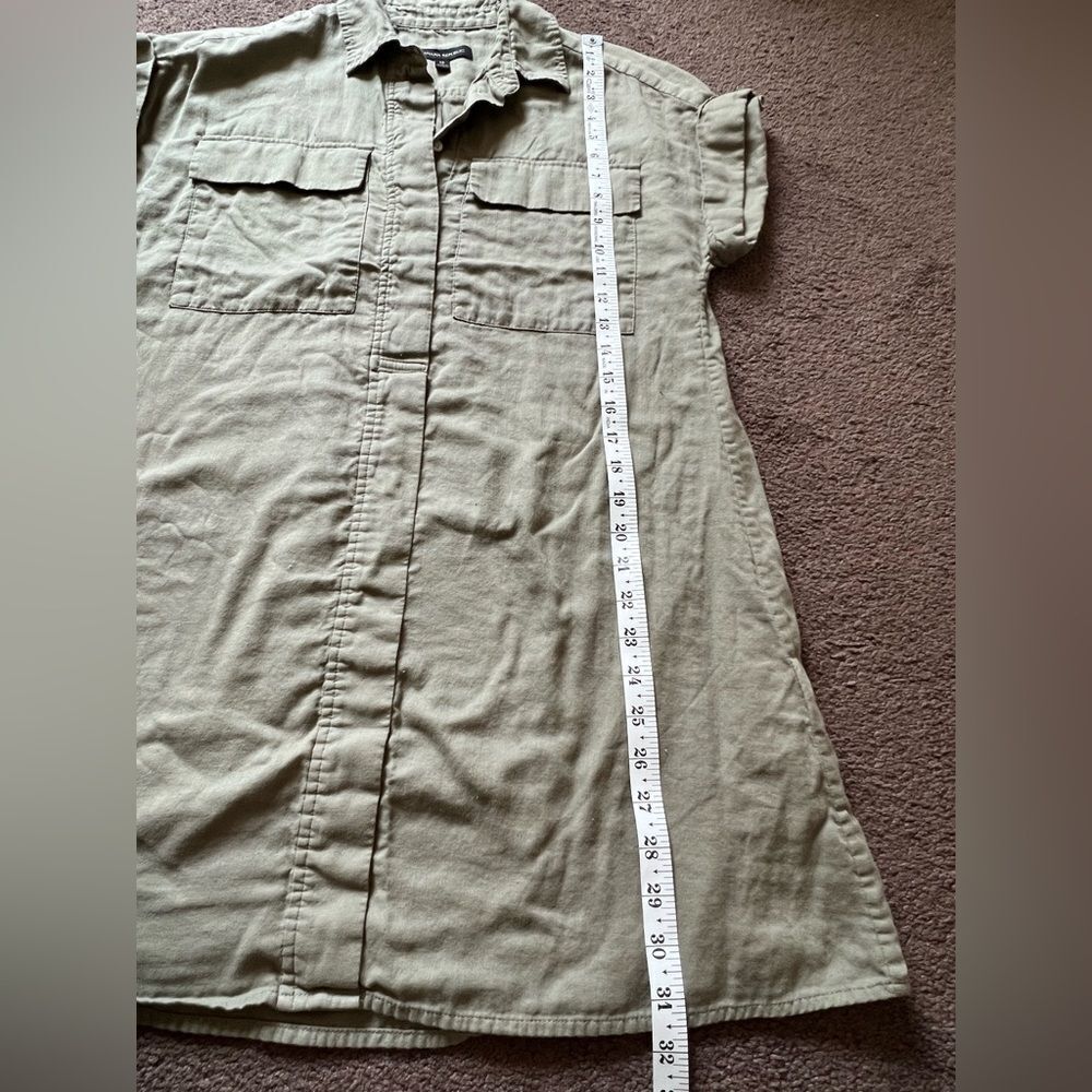 Banana Republic Green Utility Shirtdress - Picture 10 of 11